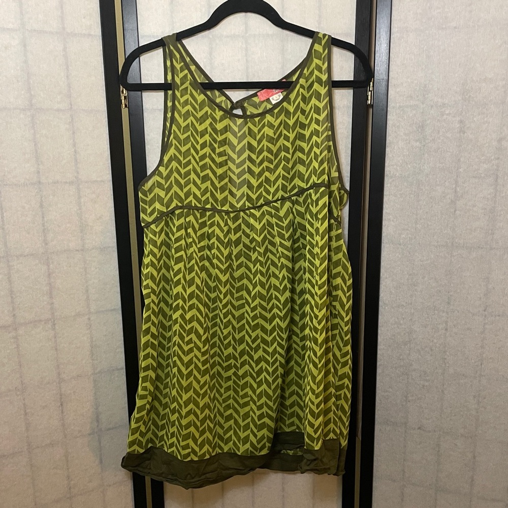LUX Sheer Tunic Sheer Dress Green 3 for $25